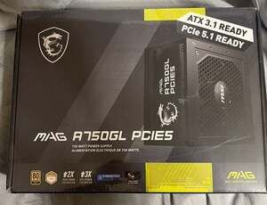 MSI MAG A750GL PCIE5 750W 80 PLUS Gold Full-Modular Power Supply Unit